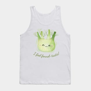 I Feel Fennel-tastic Watercolor Cute Fennel Tank Top